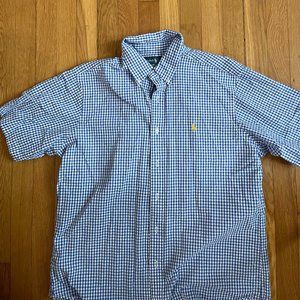 Ralph Lauren Polo Short Sleeve Gingham Button Down